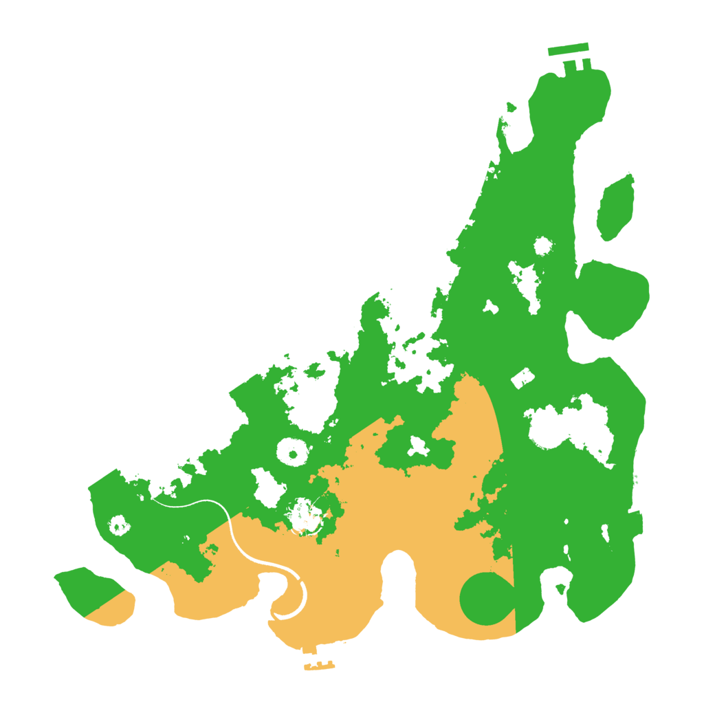 Biome Rust Map: Procedural Map, Size: 3500, Seed: 1266411543