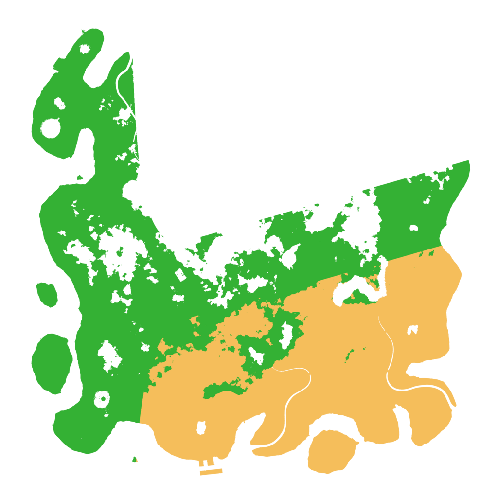 Biome Rust Map: Procedural Map, Size: 4500, Seed: 34347674