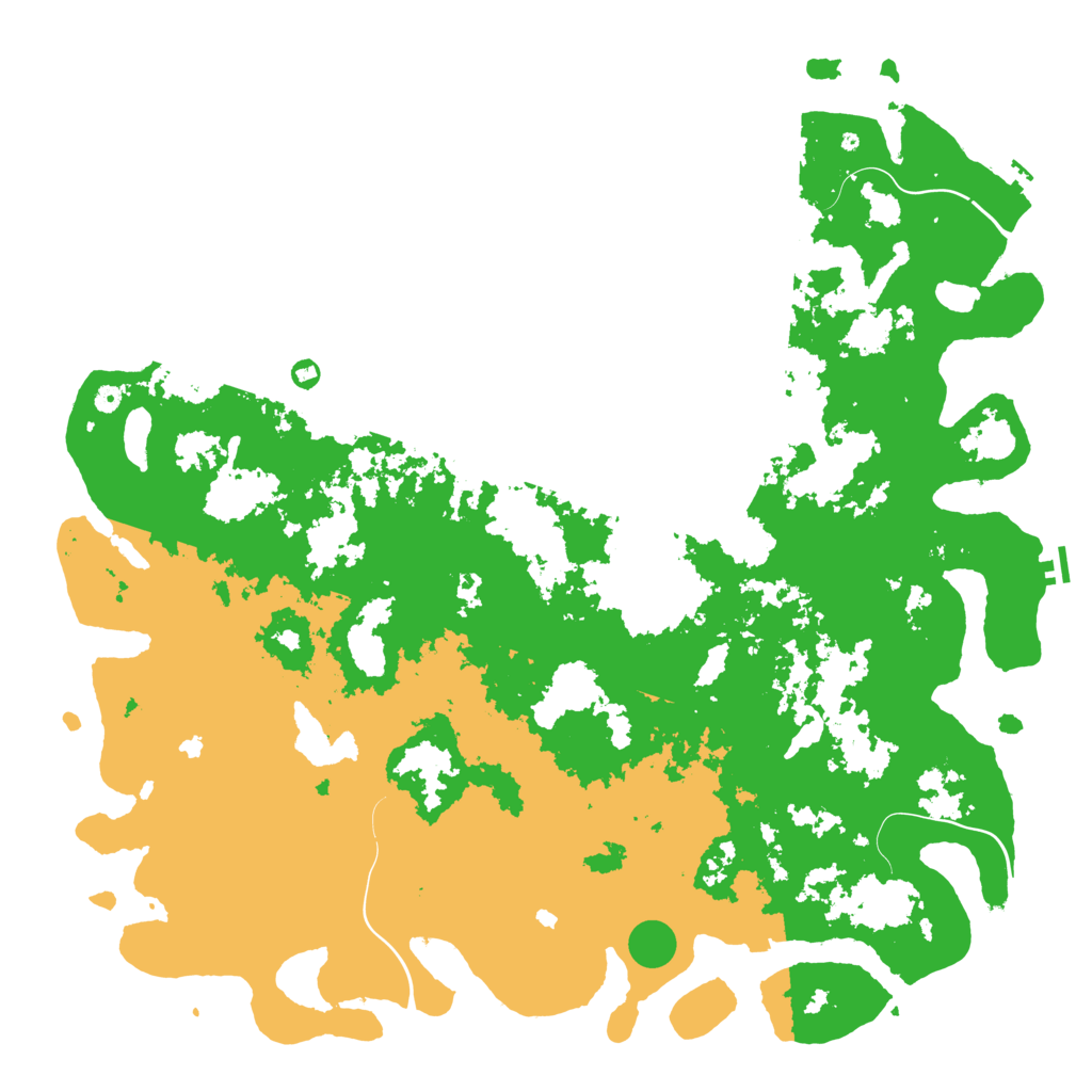Biome Rust Map: Procedural Map, Size: 6000, Seed: 1370