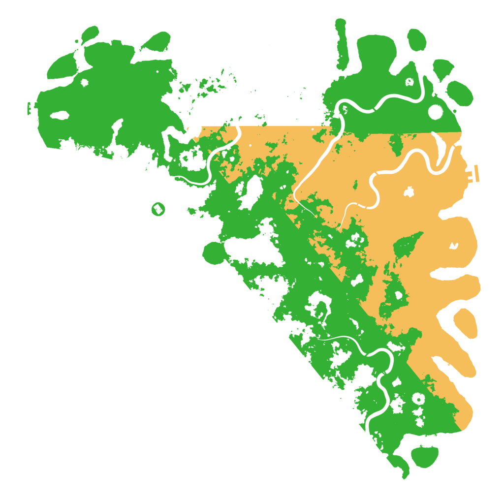 Biome Rust Map: Procedural Map, Size: 6000, Seed: 88410001