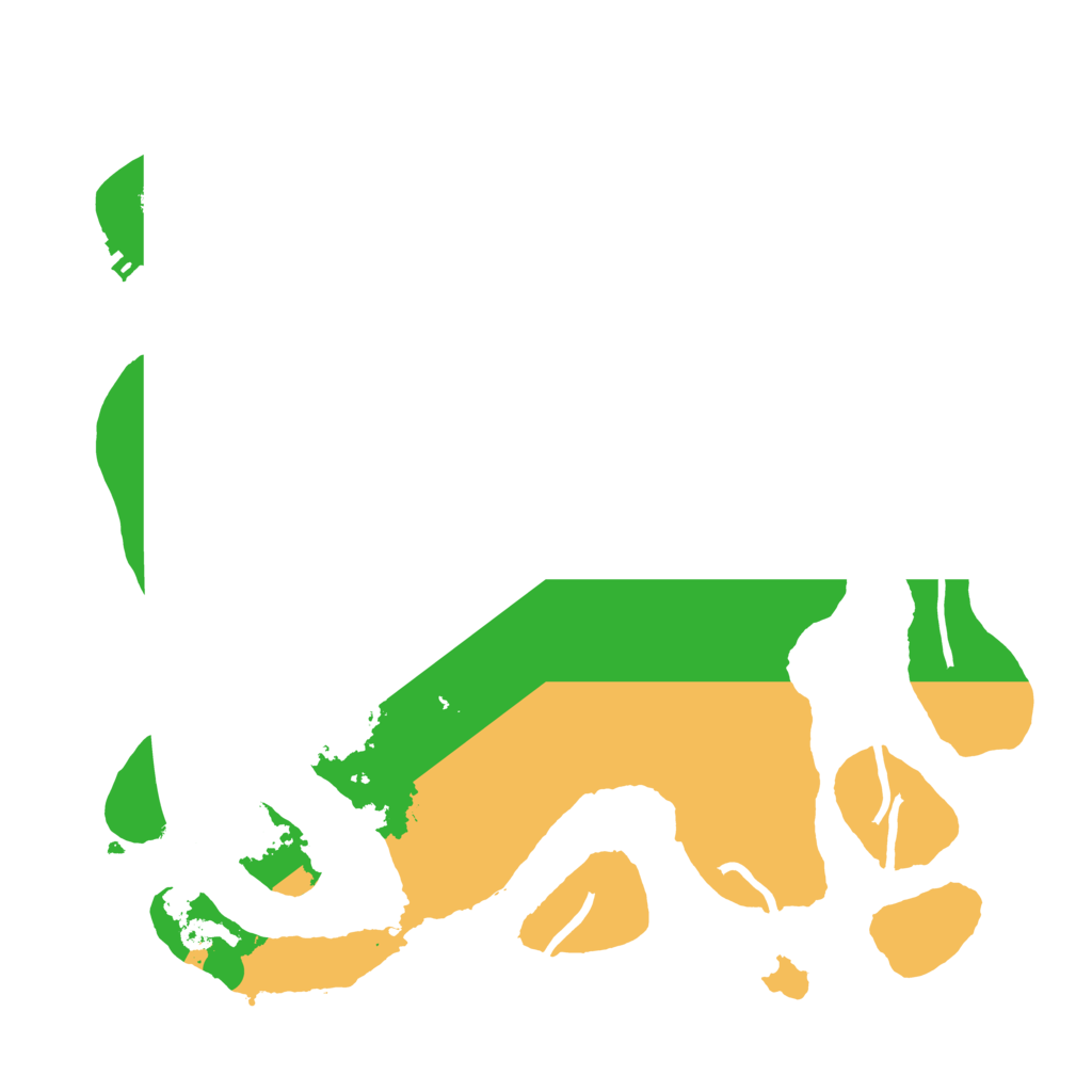 Biome Rust Map: Procedural Map, Size: 3500, Seed: 31915