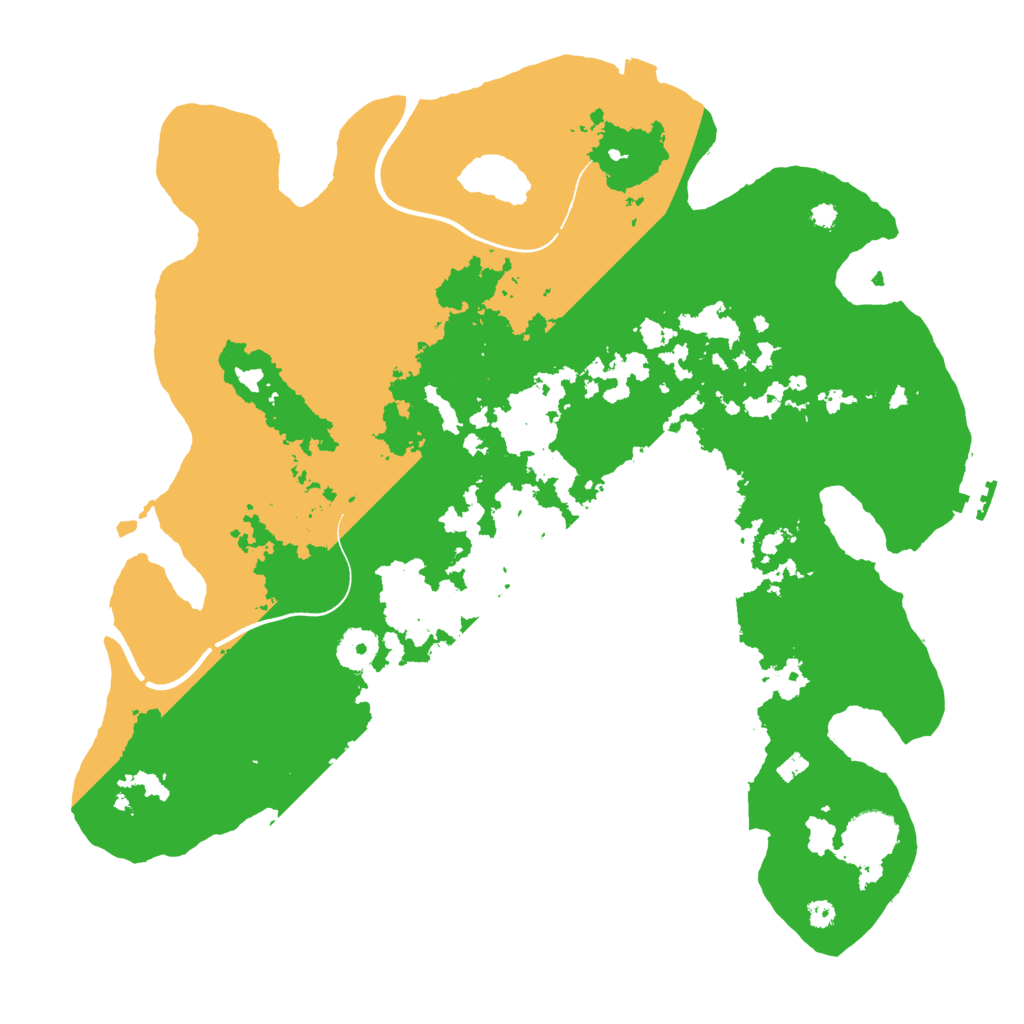 Biome Rust Map: Procedural Map, Size: 3700, Seed: 500744545