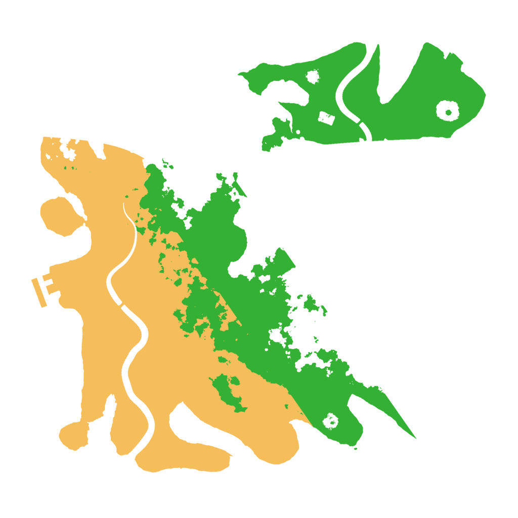 Biome Rust Map: Procedural Map, Size: 3500, Seed: 614945812