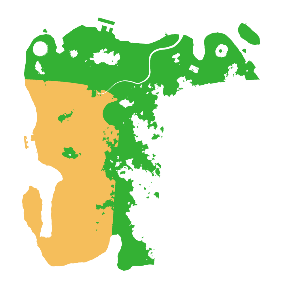 Biome Rust Map: Procedural Map, Size: 3500, Seed: 1600263375