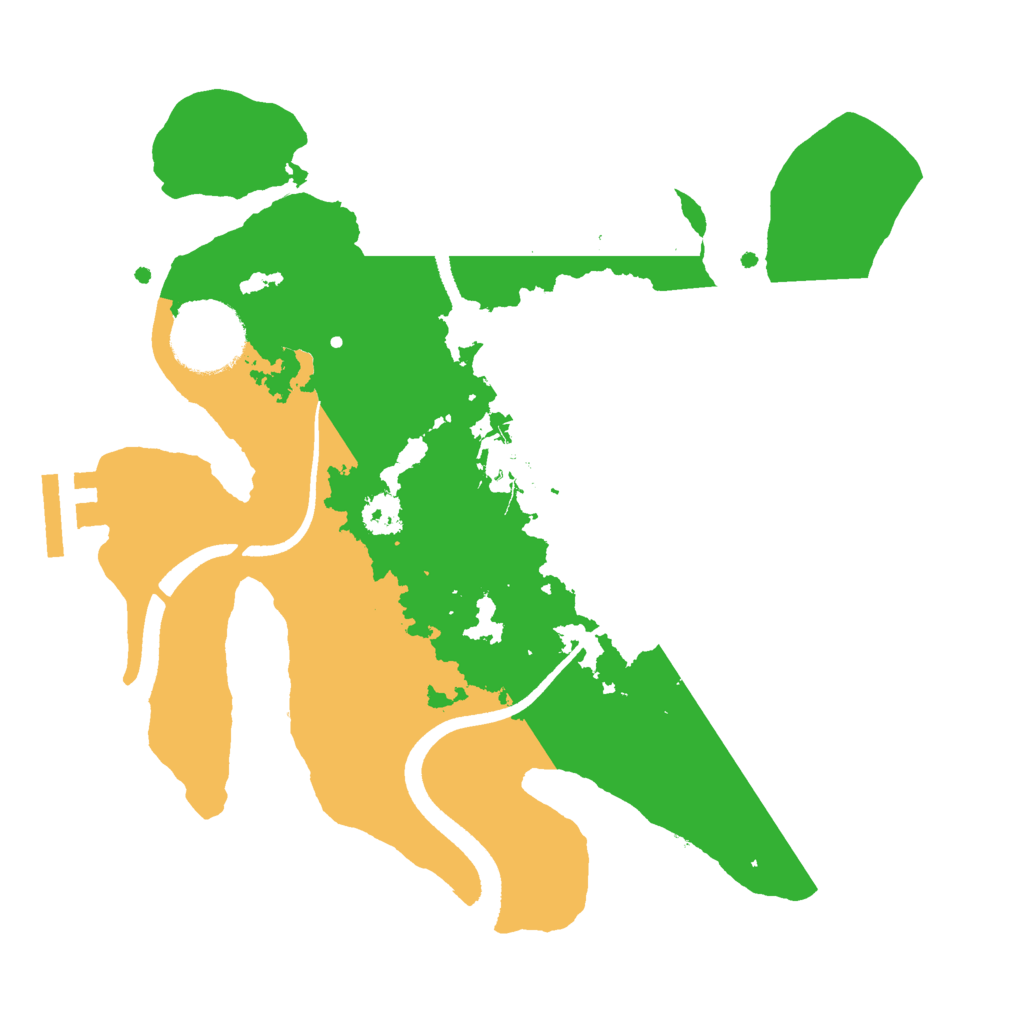 Biome Rust Map: Procedural Map, Size: 2500, Seed: 957236741