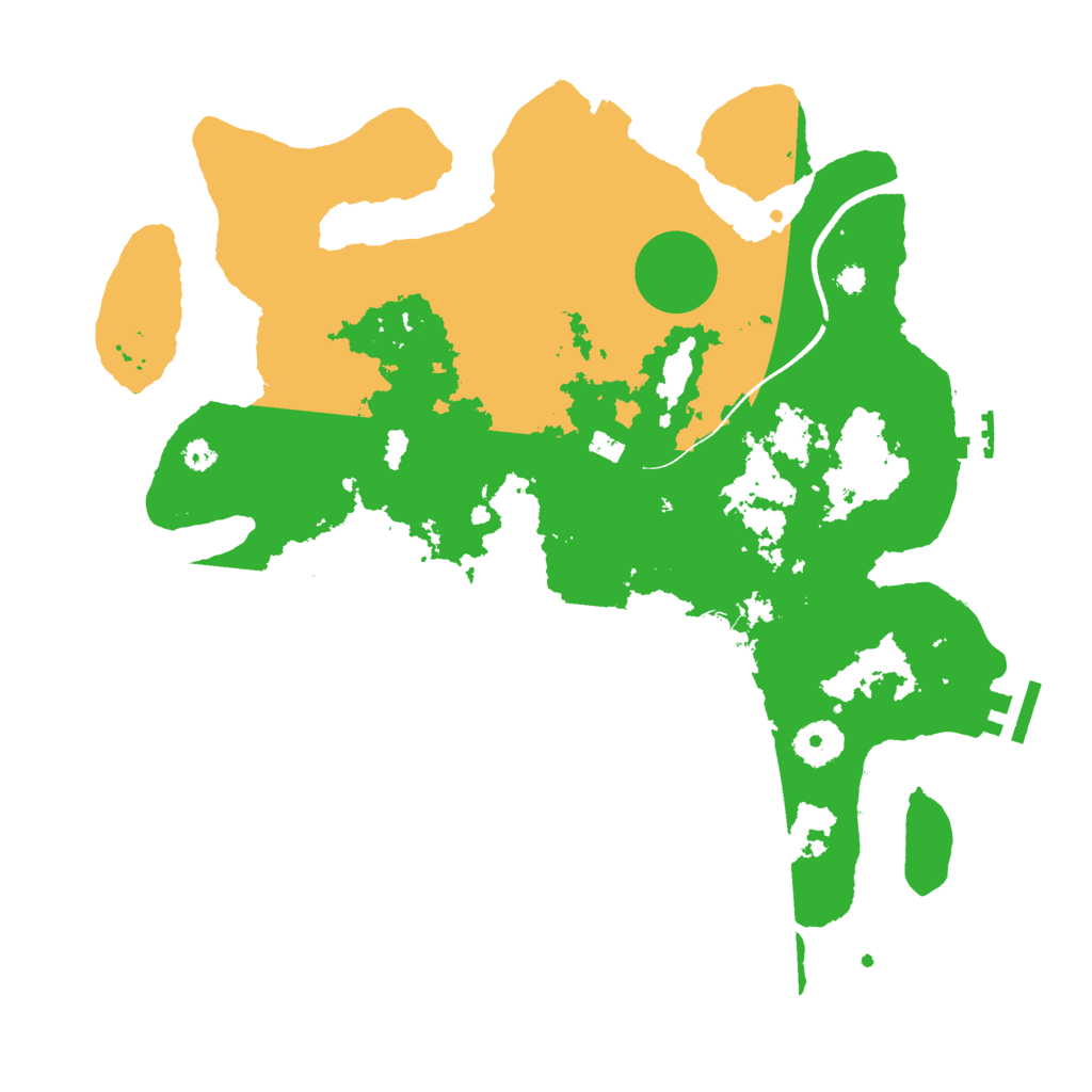 Biome Rust Map: Procedural Map, Size: 3500, Seed: 1064654541