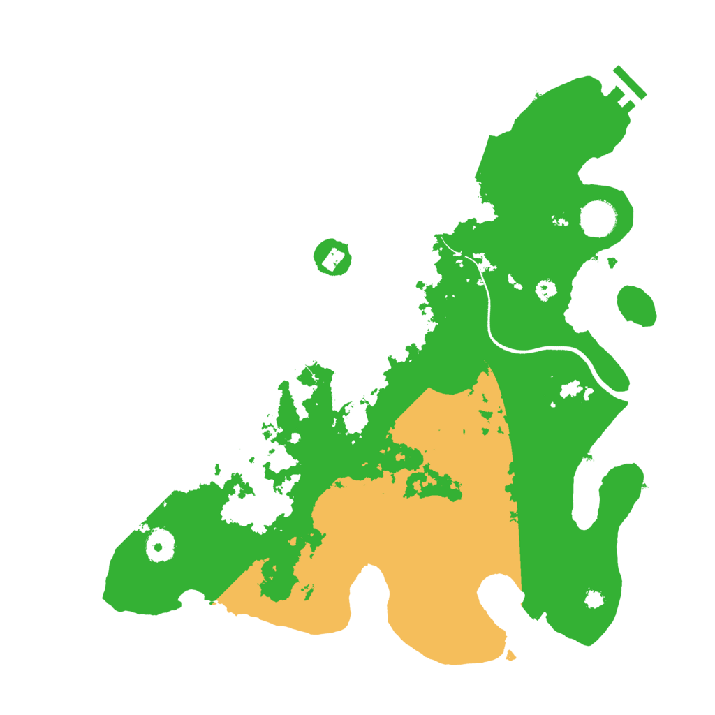 Biome Rust Map: Procedural Map, Size: 3500, Seed: 662624