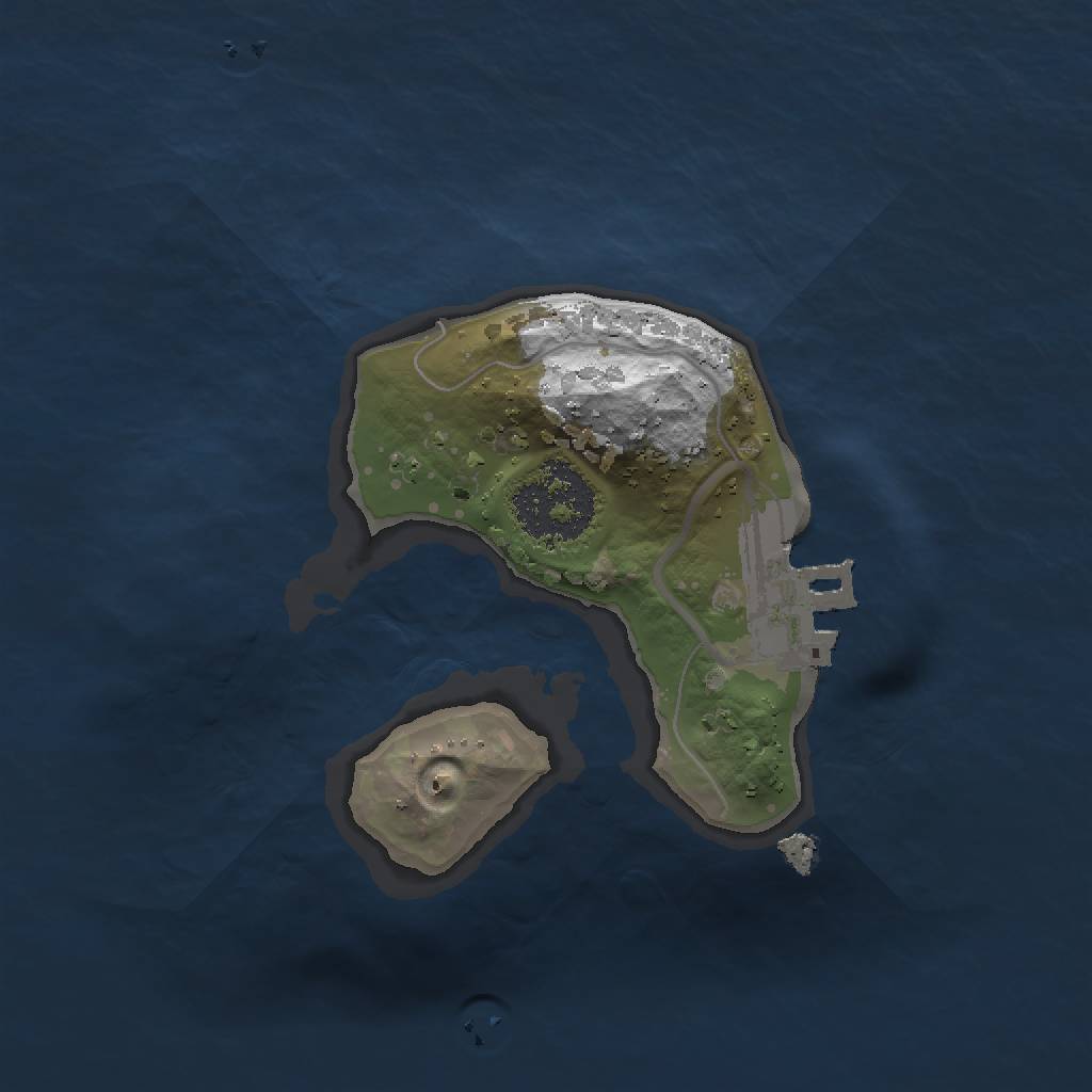 Rust Map: Procedural Map, Size: 1400, Seed: 250621, 5 Monuments