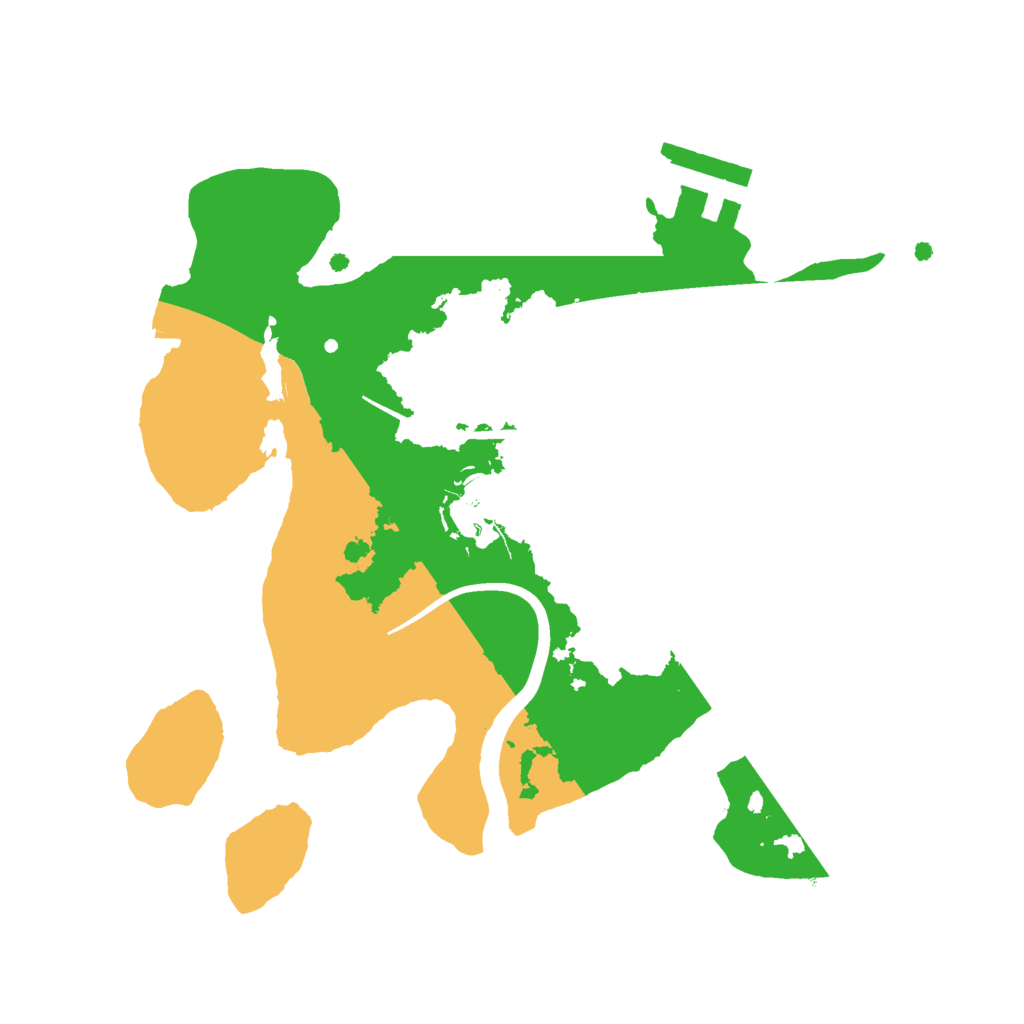 Biome Rust Map: Procedural Map, Size: 2222, Seed: 1888