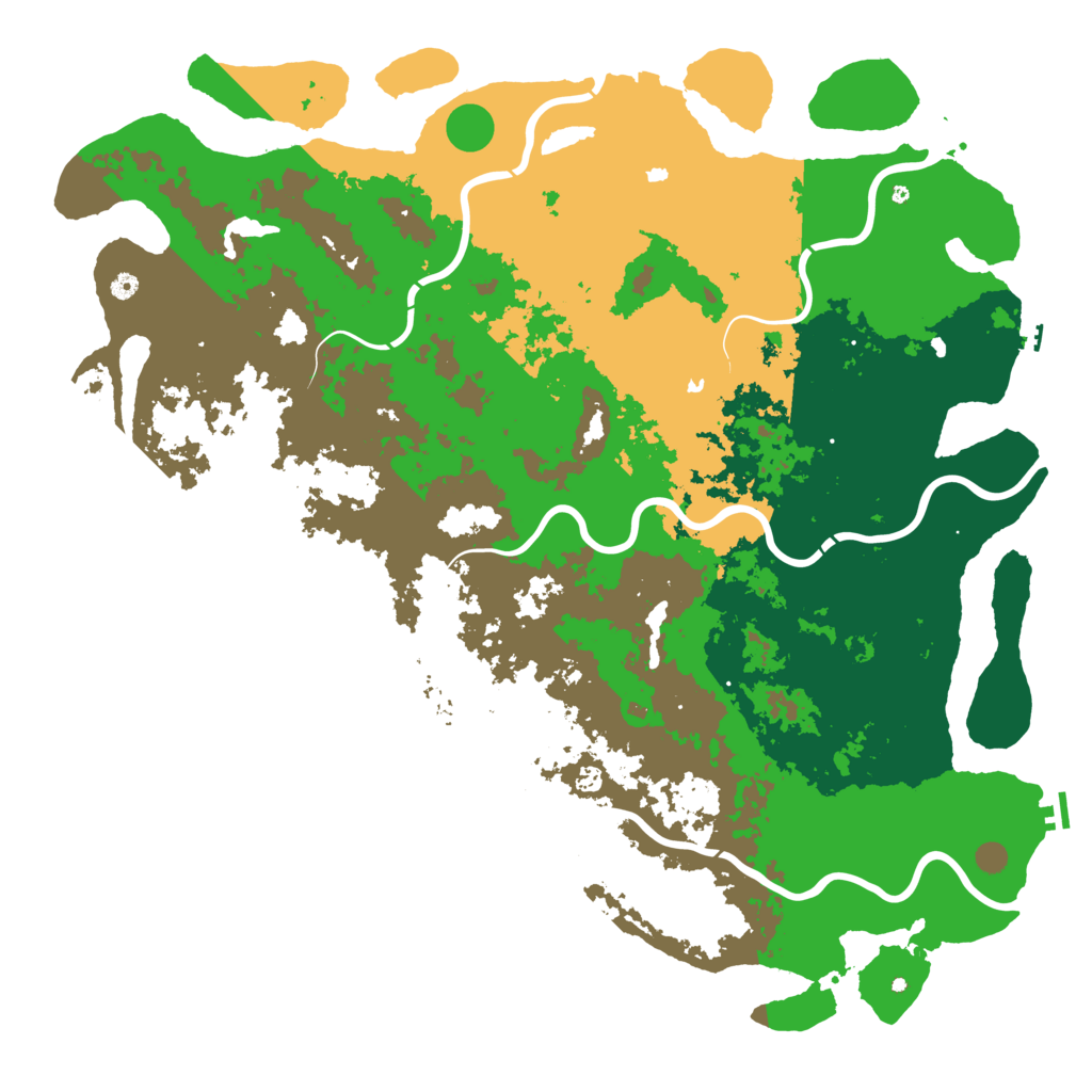 Biome Rust Map: Procedural Map, Size: 6000, Seed: 1048397953