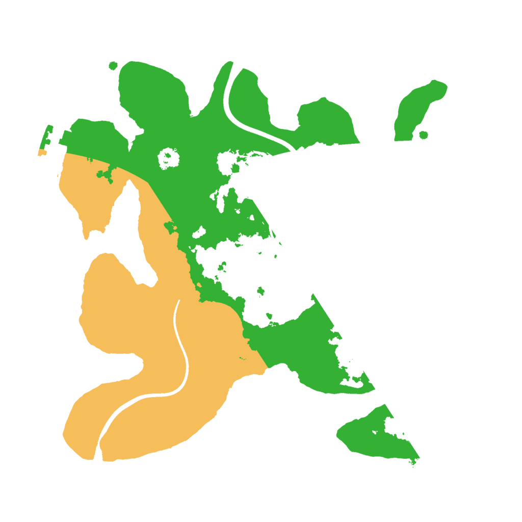 Biome Rust Map: Procedural Map, Size: 2444, Seed: 1777