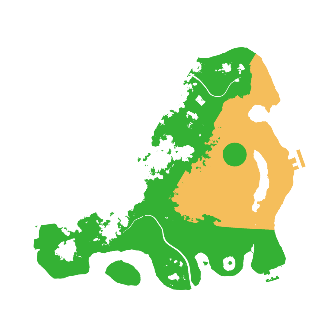 Biome Rust Map: Procedural Map, Size: 3500, Seed: 1090588992
