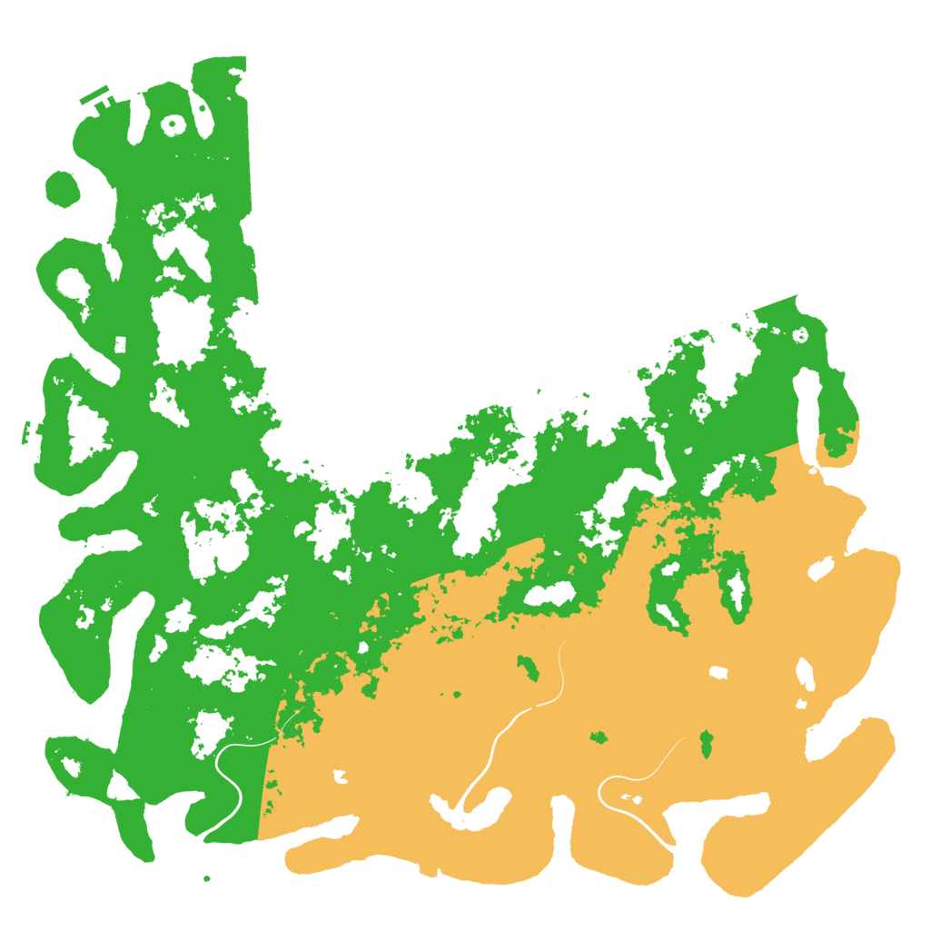Biome Rust Map: Procedural Map, Size: 6000, Seed: 1648895094