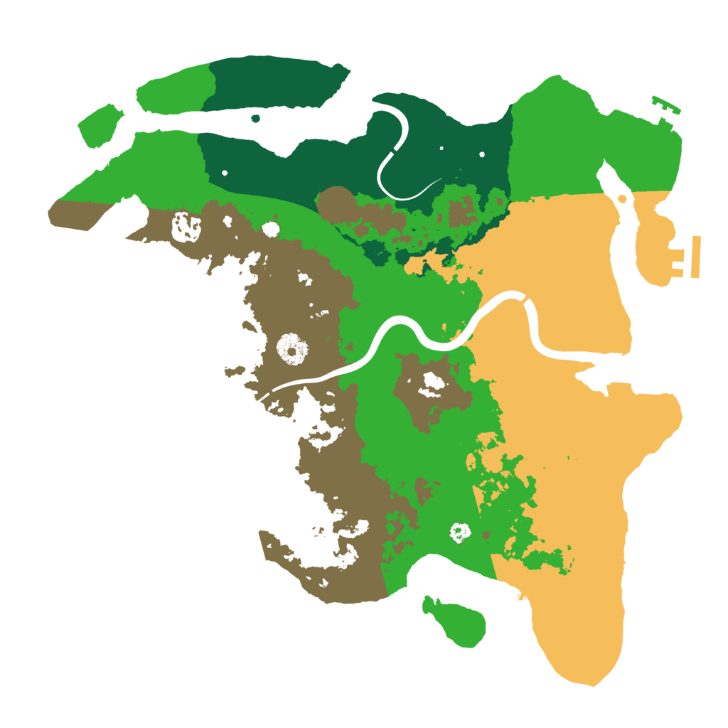 Biome Rust Map: Procedural Map, Size: 3500, Seed: 816291439