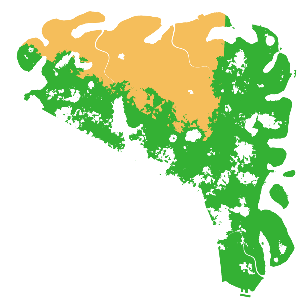 Biome Rust Map: Procedural Map, Size: 6000, Seed: 44547