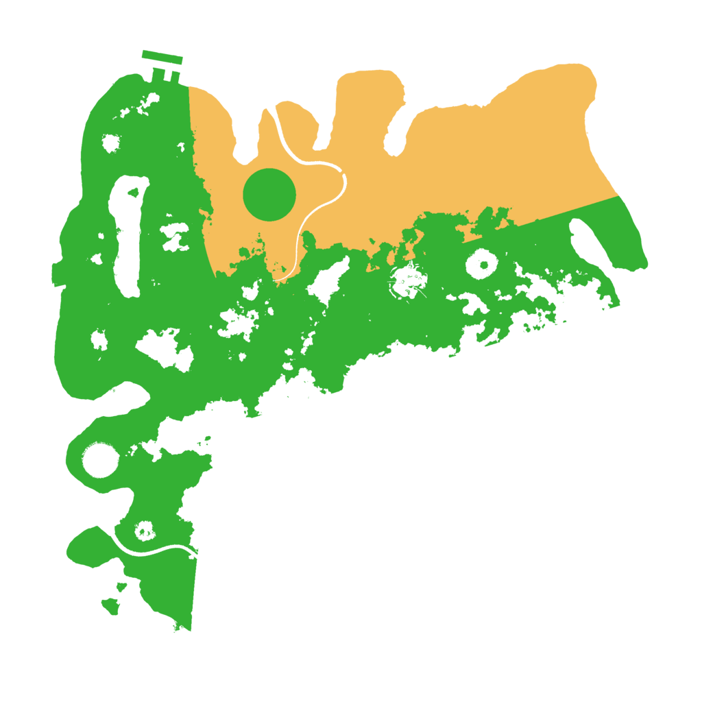 Biome Rust Map: Procedural Map, Size: 3500, Seed: 551302034