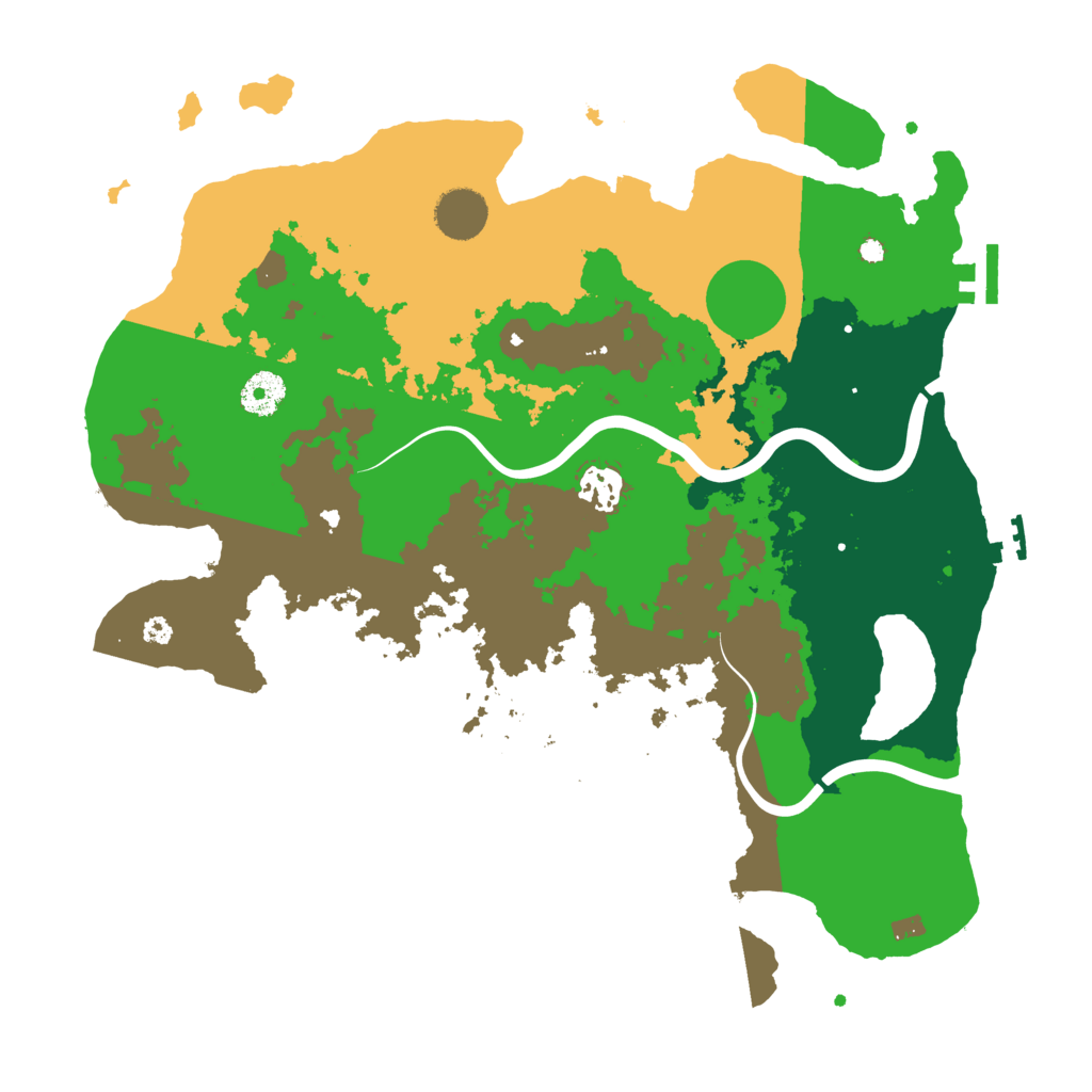 Biome Rust Map: Procedural Map, Size: 3700, Seed: 1132537882