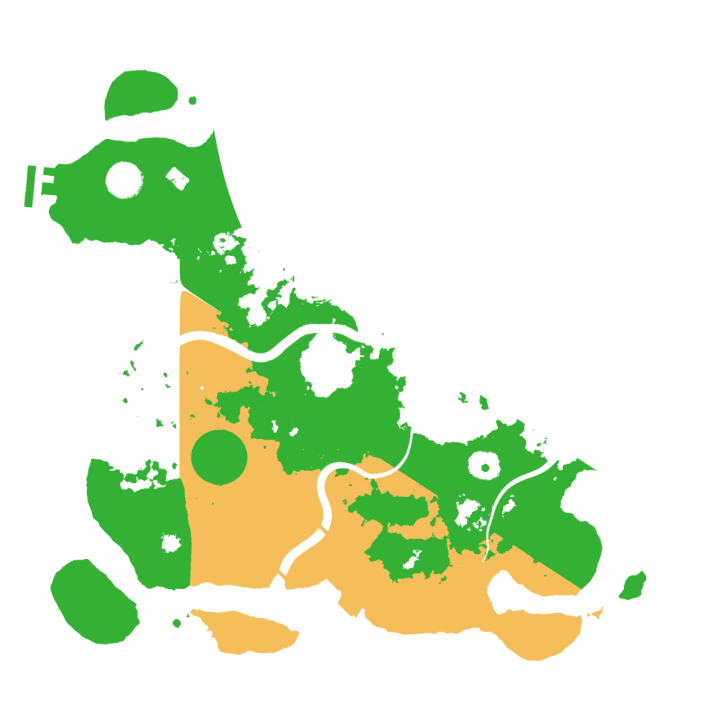 Biome Rust Map: Procedural Map, Size: 3500, Seed: 6245642