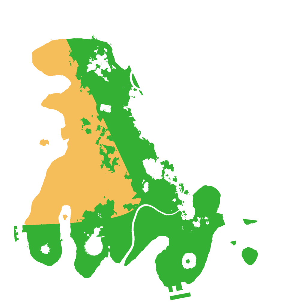 Biome Rust Map: Procedural Map, Size: 3000, Seed: 2434242
