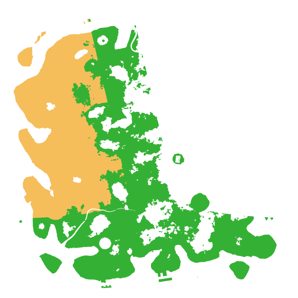 Biome Rust Map: Procedural Map, Size: 4500, Seed: 20211108
