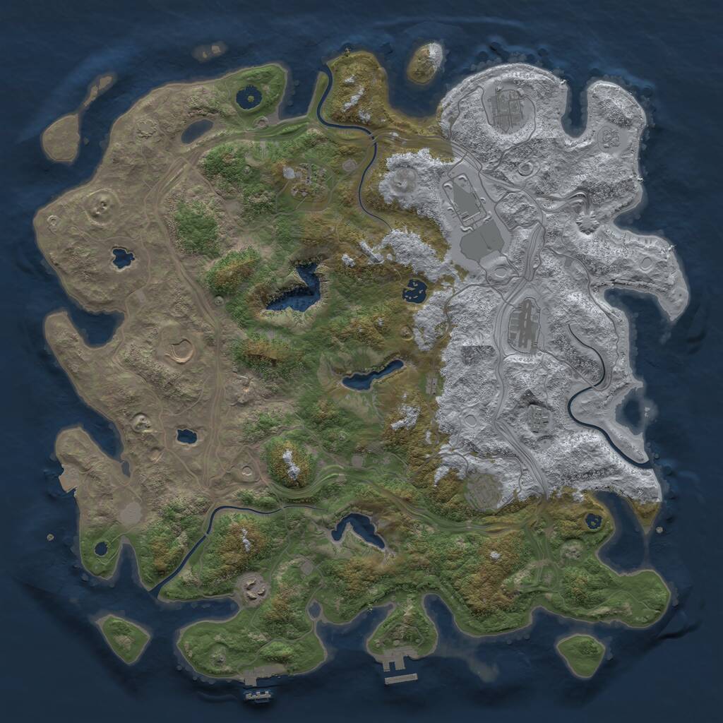 Rust Map: Procedural Map, Size: 4500, Seed: 20211108, 15 Monuments