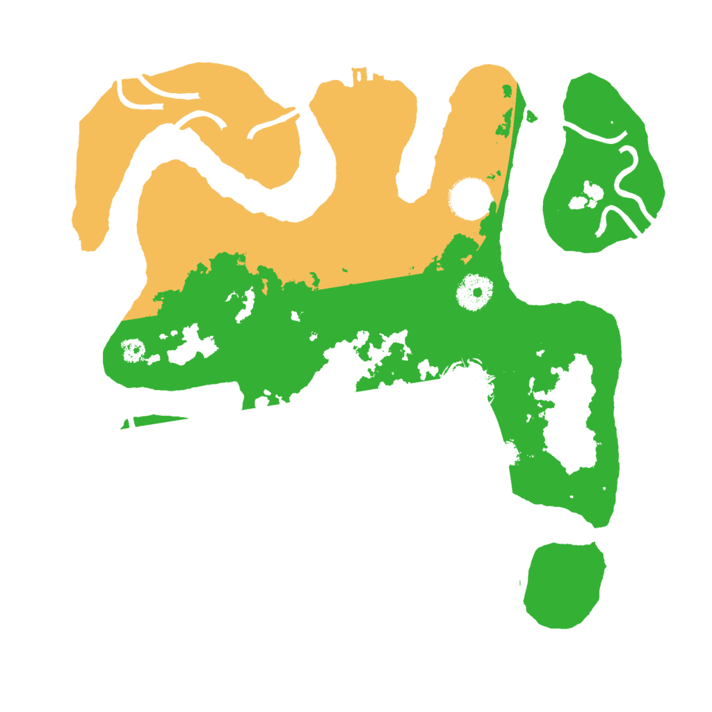 Biome Rust Map: Procedural Map, Size: 3000, Seed: 87642