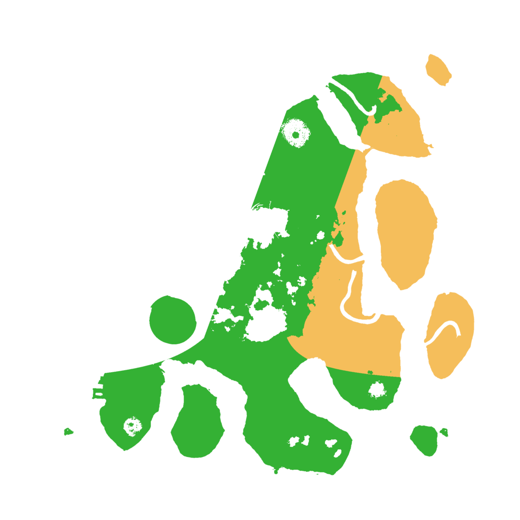 Biome Rust Map: Procedural Map, Size: 3000, Seed: 939896