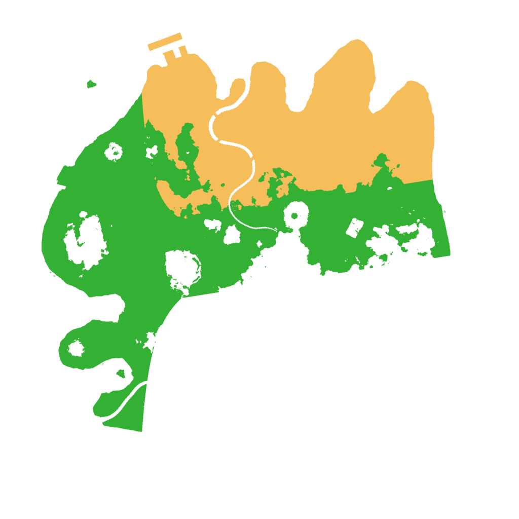 Biome Rust Map: Procedural Map, Size: 3000, Seed: 383691