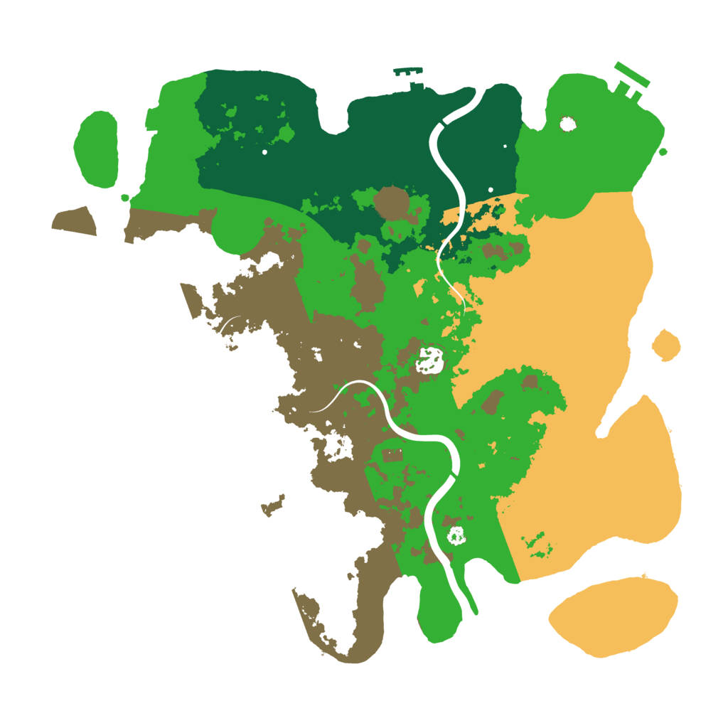 Biome Rust Map: Procedural Map, Size: 3800, Seed: 124746279
