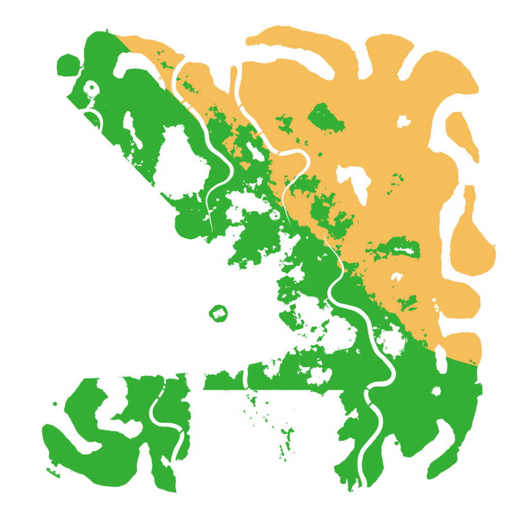 Biome Rust Map: Procedural Map, Size: 5000, Seed: 1163197565