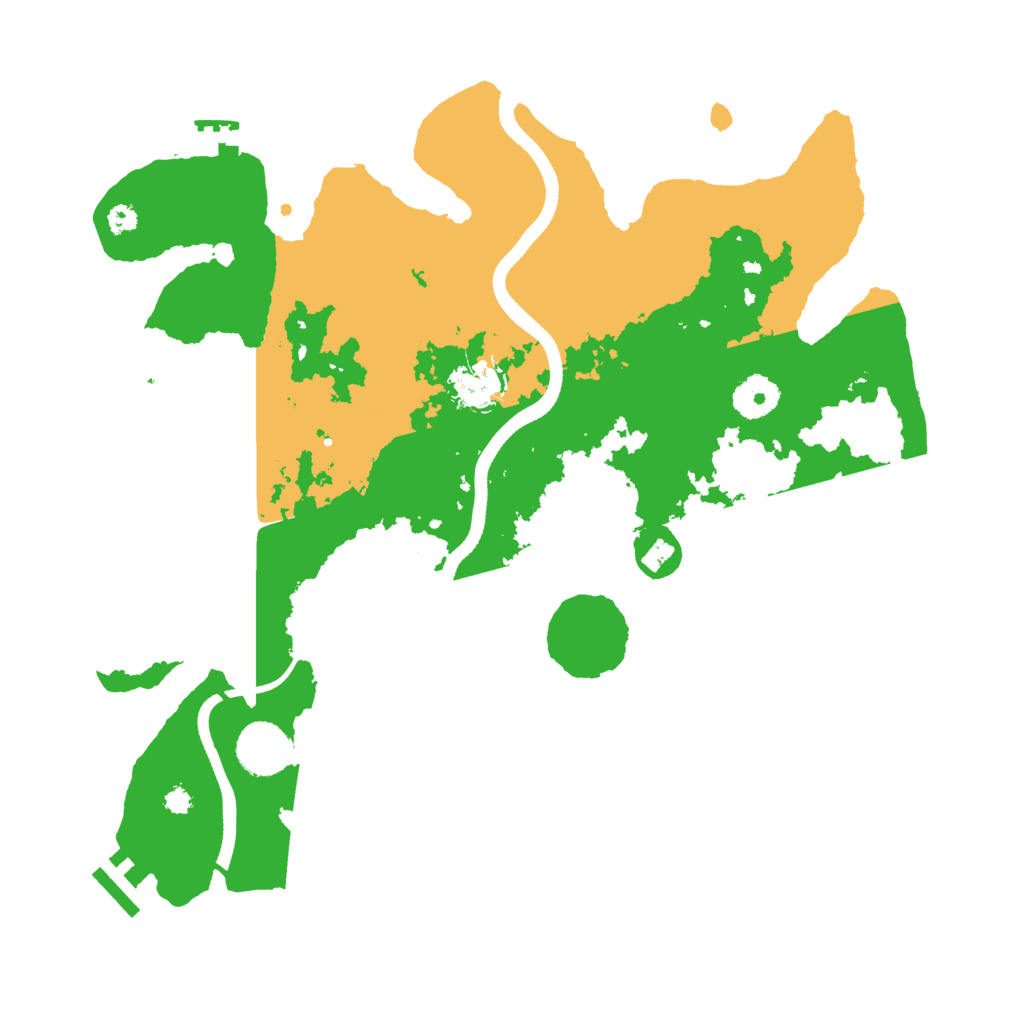 Biome Rust Map: Procedural Map, Size: 3500, Seed: 183583433