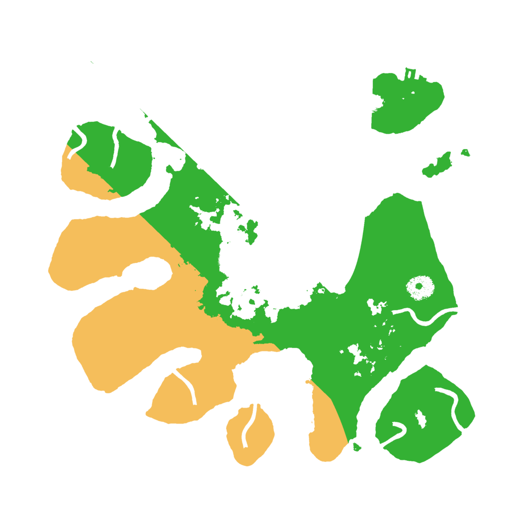 Biome Rust Map: Procedural Map, Size: 3000, Seed: 27045573