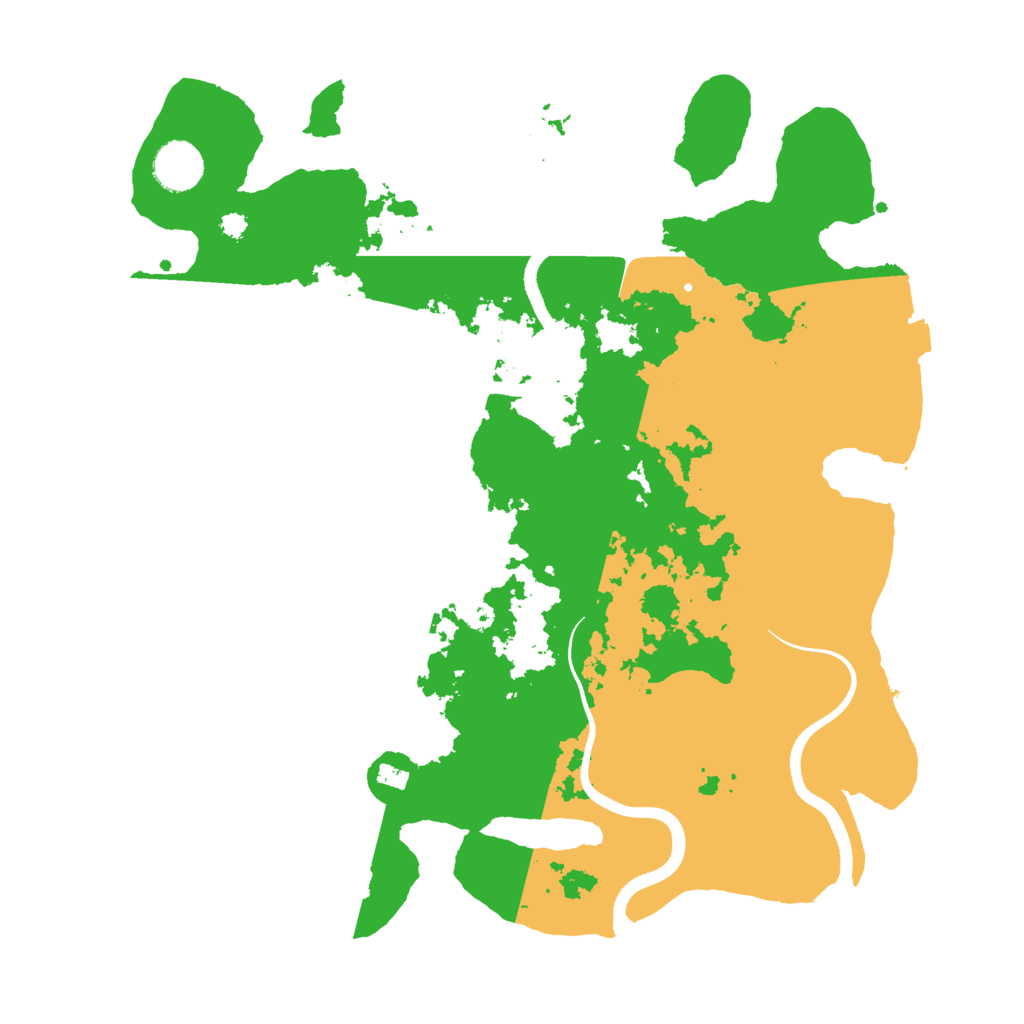 Biome Rust Map: Procedural Map, Size: 3600, Seed: 4848595