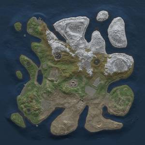 Thumbnail Rust Map: Procedural Map, Size: 3500, Seed: 1015188288, 20 Monuments