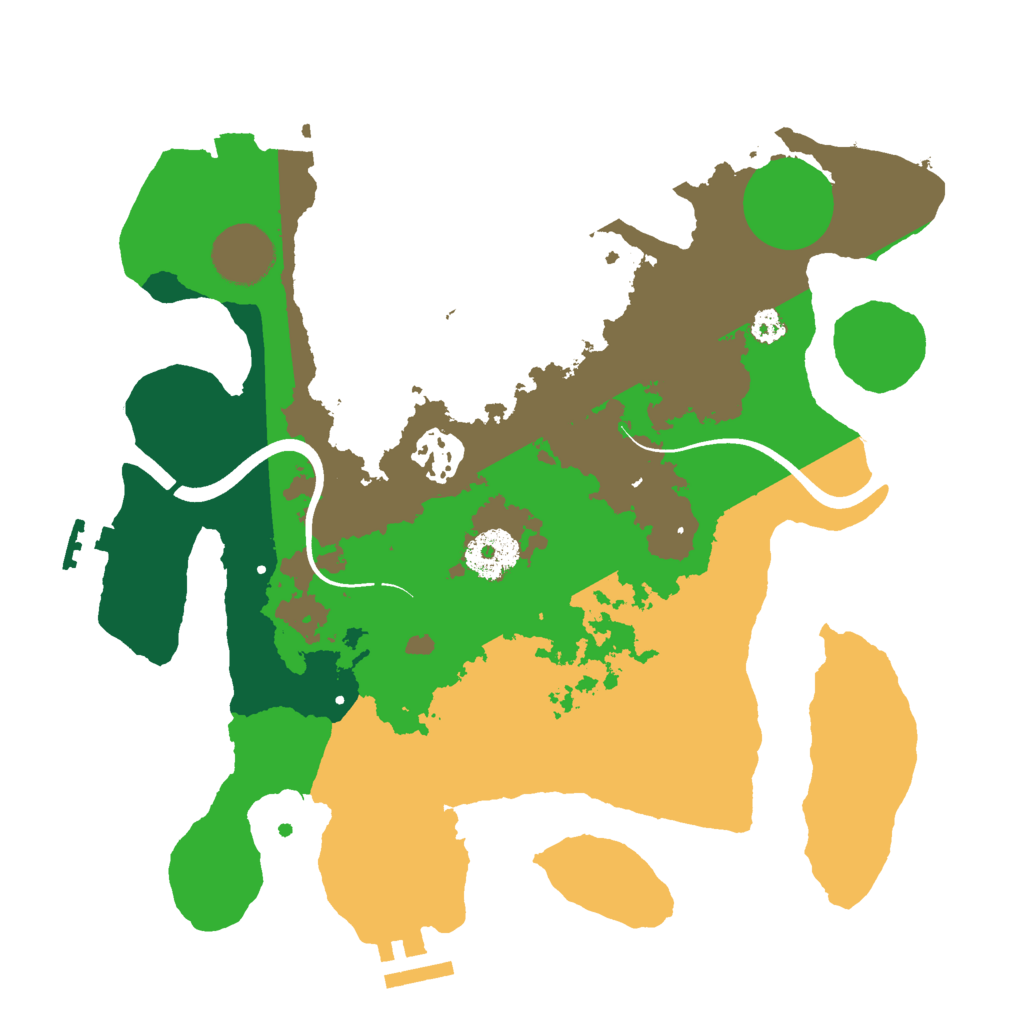 Biome Rust Map: Procedural Map, Size: 3000, Seed: 329618