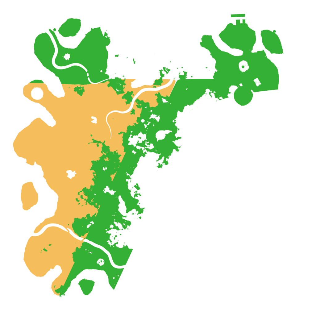 Biome Rust Map: Procedural Map, Size: 4500, Seed: 2055340385