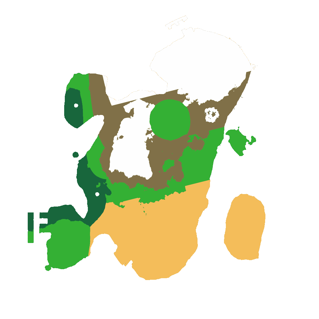 Biome Rust Map: Procedural Map, Size: 2100, Seed: 1