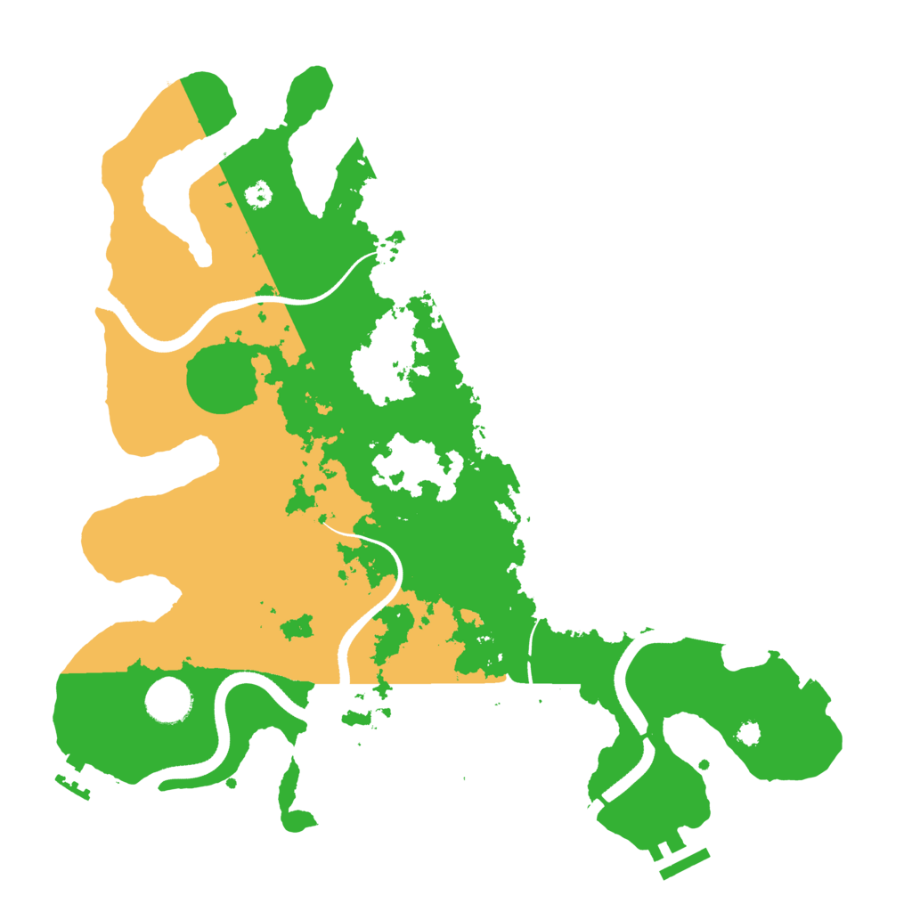 Biome Rust Map: Procedural Map, Size: 3500, Seed: 7397644