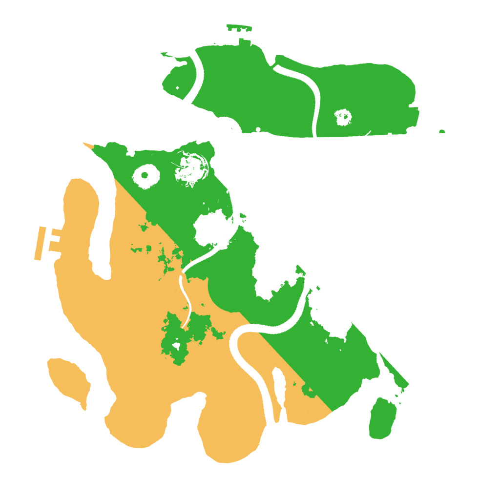 Biome Rust Map: Procedural Map, Size: 3000, Seed: 31234
