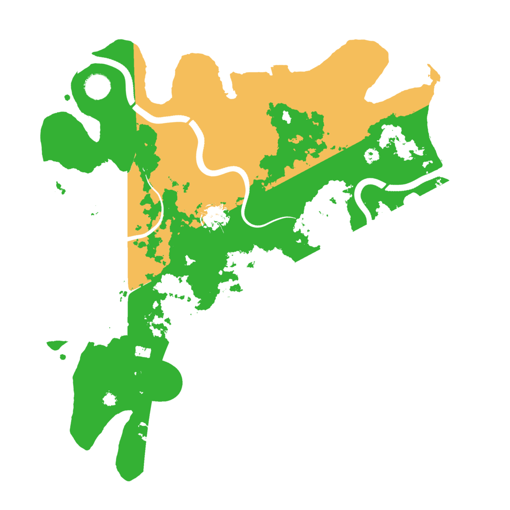 Biome Rust Map: Procedural Map, Size: 3500, Seed: 89689703