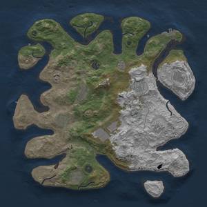 Thumbnail Rust Map: Procedural Map, Size: 4000, Seed: 654440701, 18 Monuments