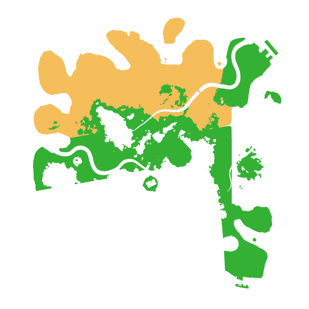 Biome Rust Map: Procedural Map, Size: 3500, Seed: 335716055