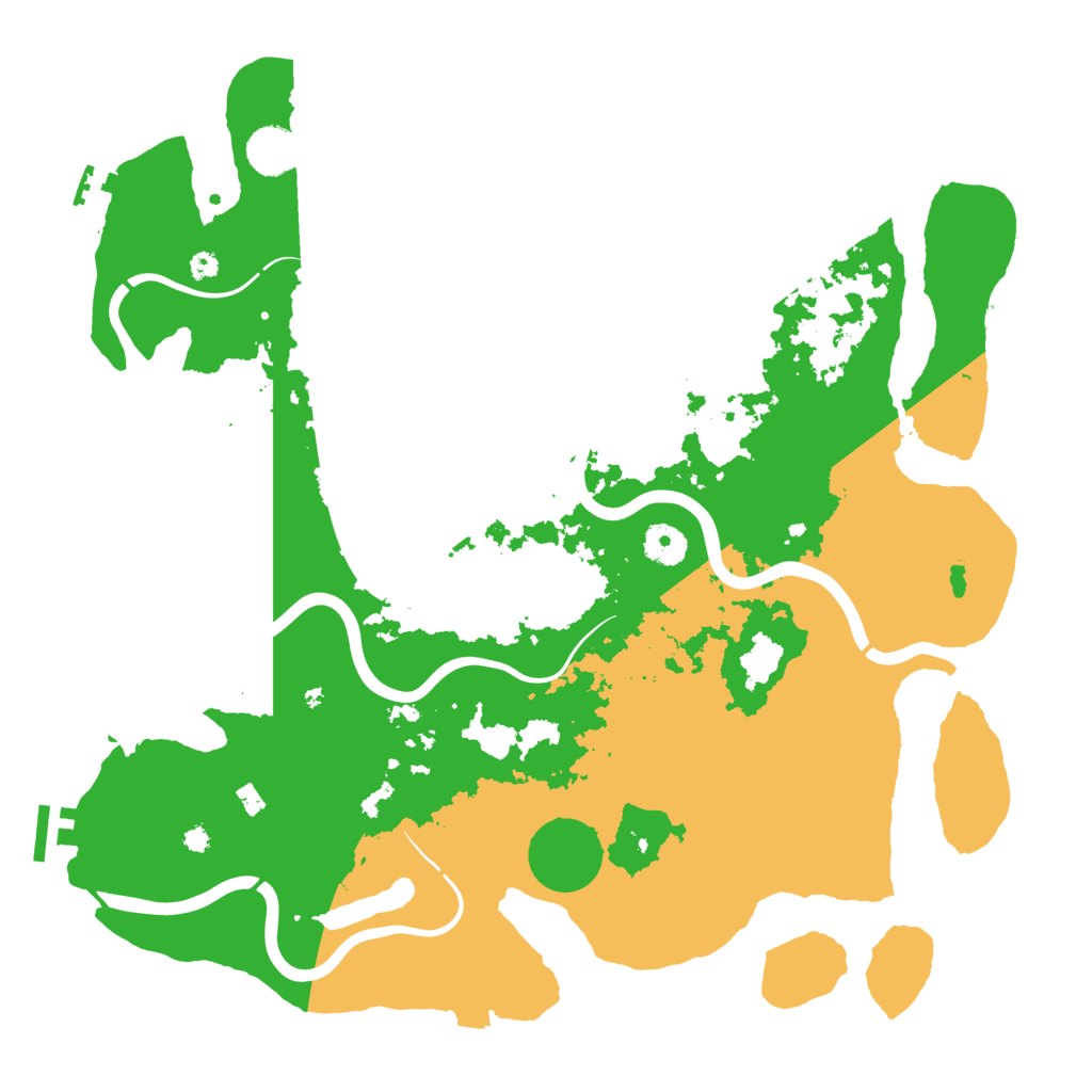 Biome Rust Map: Procedural Map, Size: 3900, Seed: 423409