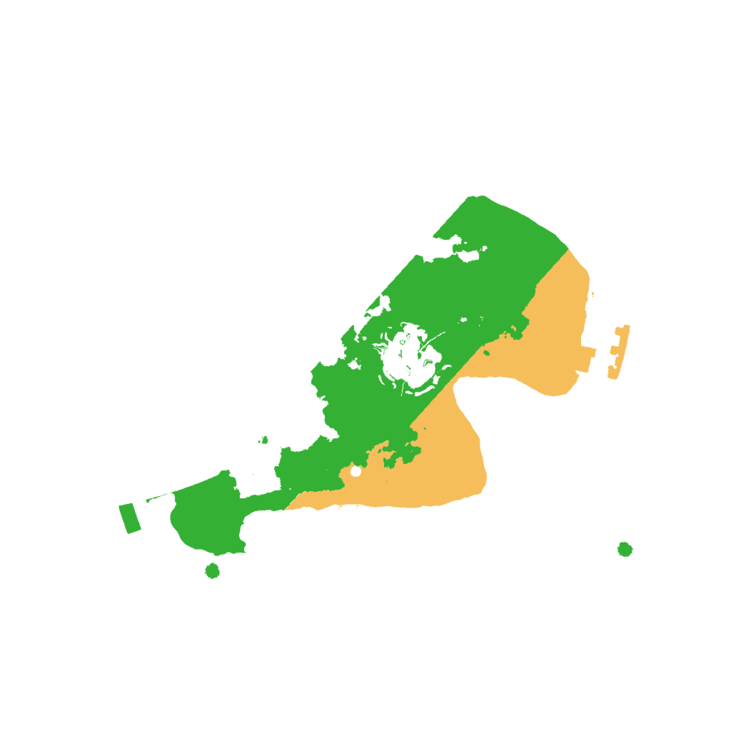 Biome Rust Map: Procedural Map, Size: 2000, Seed: 1105