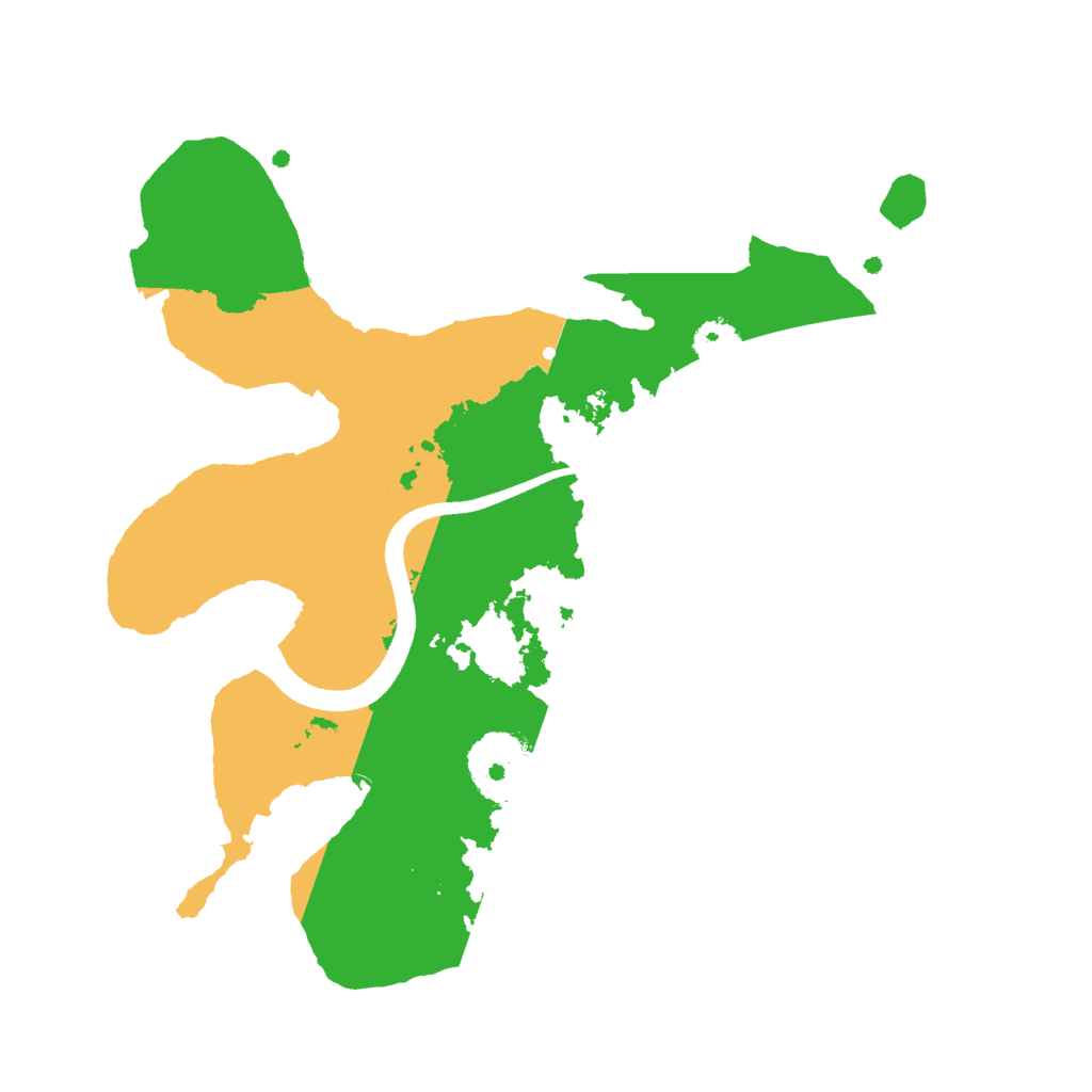 Biome Rust Map: Procedural Map, Size: 2500, Seed: 1440