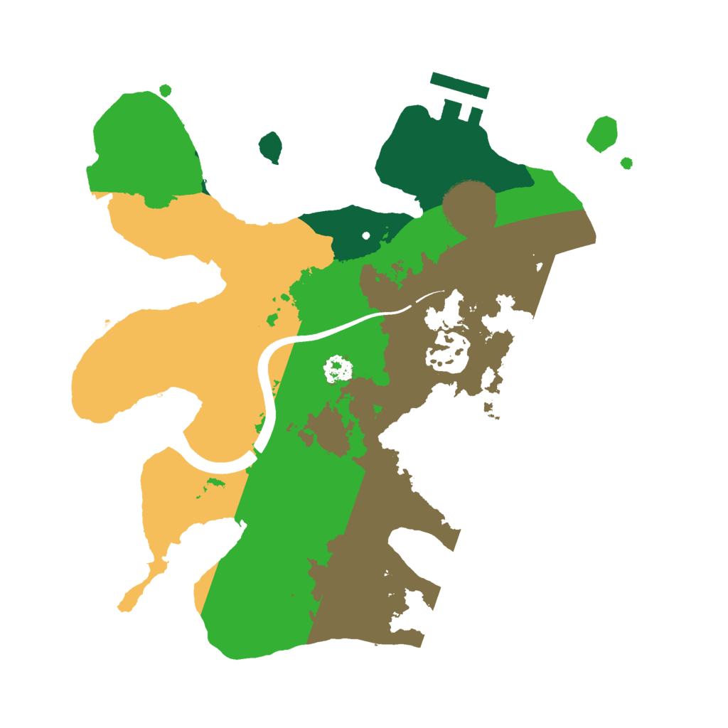Biome Rust Map: Procedural Map, Size: 2500, Seed: 1440