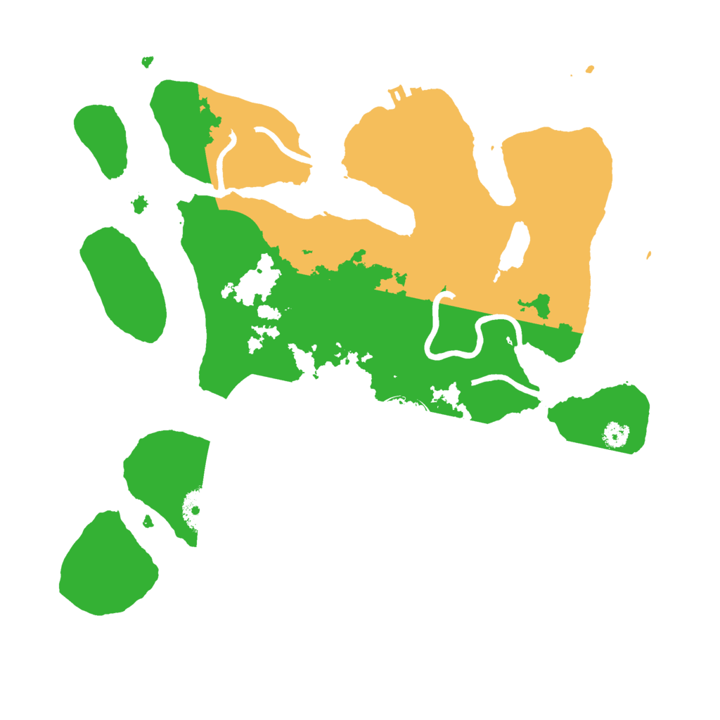 Biome Rust Map: Procedural Map, Size: 3000, Seed: 878726597