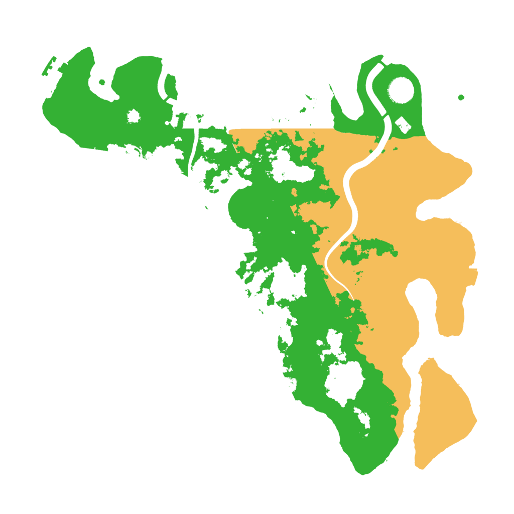 Biome Rust Map: Procedural Map, Size: 3500, Seed: 885967358