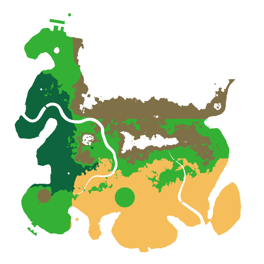 Biome Rust Map: Procedural Map, Size: 3500, Seed: 81980808