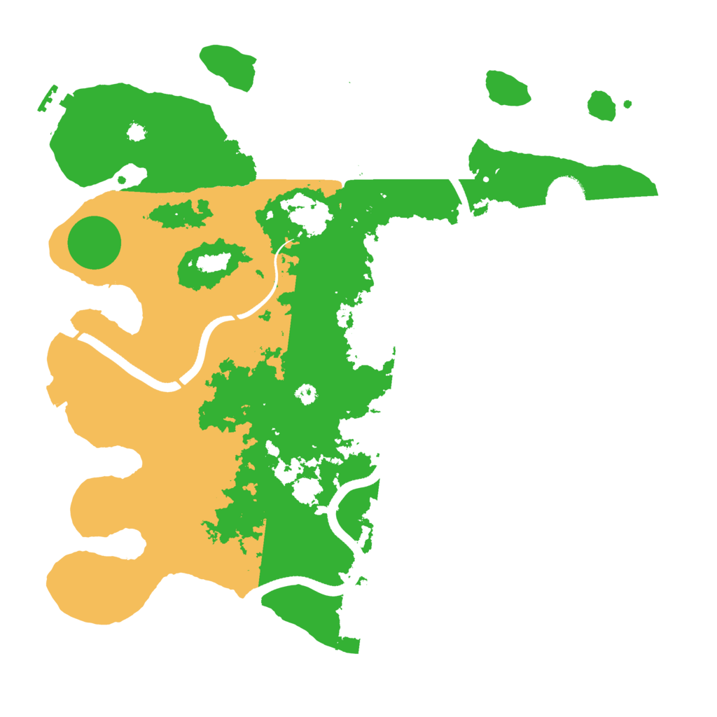 Biome Rust Map: Procedural Map, Size: 3550, Seed: 538813